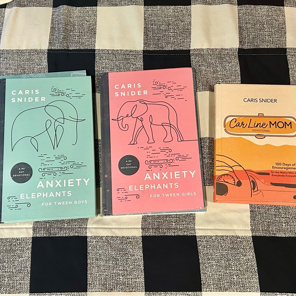 New and autographed teen set by Caris Snider Anxiety Elephants Books
